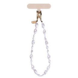 UNIQ Coehl Perla Handstrap uniwersalny sznurek do telefonu na rękę biały/white pearl