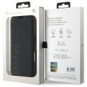 BMW BMBKP16S23RMRLK iPhone 16 6.1" czarny/black bookcase Signature Leather Wordmark