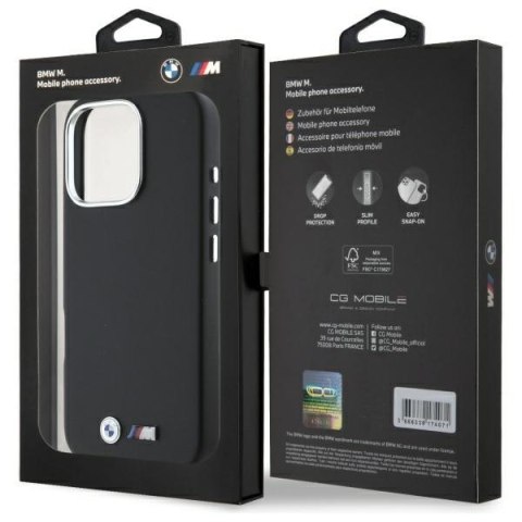 BMW BMHCP16X23PMWK iPhone 16 Pro Max 6.9" czarny/black hardcase M Smooth Full Wrapped Metal