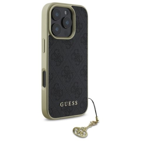 Guess GUHCP16LGF4GGR iPhone 16 Pro 6.3" czarny/black hardcase 4G Charms Collection