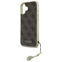 Guess GUHCP16MGF4GBR iPhone 16 Plus 6.7" brązowy/brown hardcase 4G Charms Collection