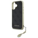 Guess GUHCP16MGF4GGR iPhone 16 Plus 6.7" czarny/black hardcase 4G Charms Collection