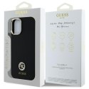 Guess GUHCP16SM4DGPK iPhone 16 6.1" czarny/black hardcase Silicone Logo Strass 4G