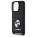 Karl Lagerfeld KLHCP16XSAKCPBK iPhone 16 Pro Max 6.9" czarny/black hardcase Saffiano Karl&Choupette Metal Pin CBDY Strap