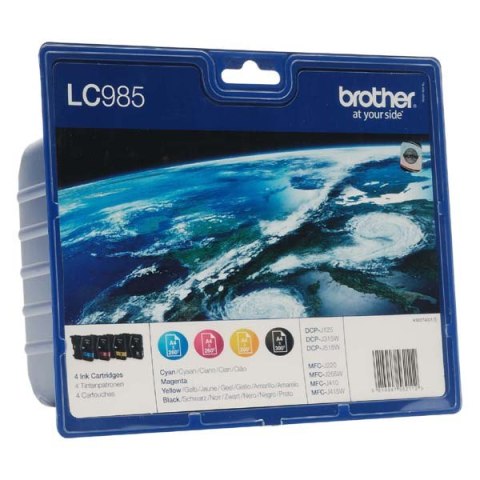 Brother oryginalny ink / tusz LC-985VALBP, CMYK, 300s, Brother DCP-J125, J315W, J515W