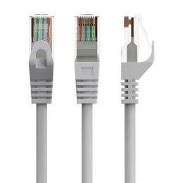 Kabel sieciowy UTP Gembird PP6U-CU-0.25M kat.6 Patch cord 0.25m szary