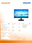 Monitor 242V8LA 23.8 cali VA HDMI DP Głośniki