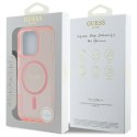 Guess GUHMP16LHFGEREP iPhone 16 Pro 6.3" różowy/pink hardcase IML Glitter Circle MagSafe