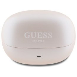 Guess słuchawki Bluetooth GUTWST88MCTGP TWS + stacja dokująca różowy/pink Capsule Printed Logo