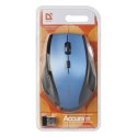 Defender Mysz Accura MM-365, 1600DPI, 2.4 [GHz], optyczna, 6kl., 1 scroll, bezprzewodowa, czarno-niebieski, 2 szt AAA, nano odbi