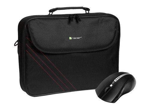 Torba na laptopa TRACER Bonito Bundle 2 + Mysz bezprzewodowa (maks.15.6"/Czarny)