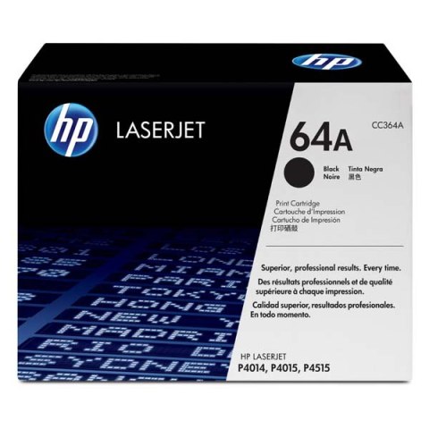 HP oryginalny toner CC364A, black, 10000s, HP 64A, HP LaserJet P4014, 4015, 4515, O