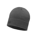 BUFF Czapka MERINO LIGHTWEIGHT BEANIE SOLID GREY onesize Standard