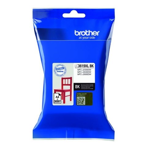 Brother oryginalny ink / tusz LC-3619XLBK, black, 3000s, 60ml, Brother MFCJ2330, 3530, 3930