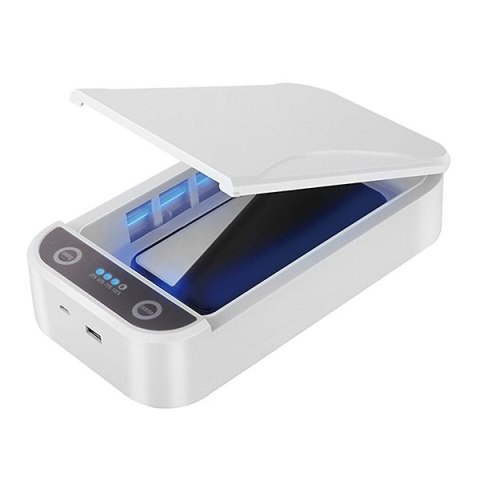 Sterylizator UV Powerton, do telefonów komórkowych i biżuterii, do 6,5", 10 W, biała