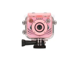 Extralink Kamera Kids Camera H18 Różowa 1080P 30fps, IP68, wyświetlacz 2.0