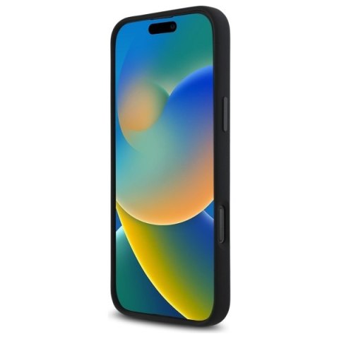 BMW BMHMP16X23SHER iPhone 16 Pro Max 6.9" czarny/black hardcase Silicone Hexagon Red Line MagSafe