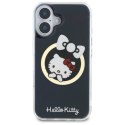 Hello Kitty HKHMP16SHFLBK iPhone 16 6,1" czarny/black hardcase IML Fun bow Magsafe