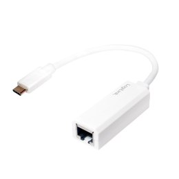 Adapter LOGILINK UA0238 Biały UA0238 USB 3.1 Typ C - RJ45