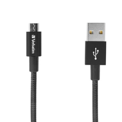 Kabel USB (2.0), USB A M- USB micro B M, 1m, czarny, Verbatim, box, 48863