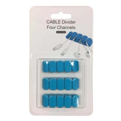 Organizer kabli, pro 4 kabely, průměr 12mm, 3 kusy v balení