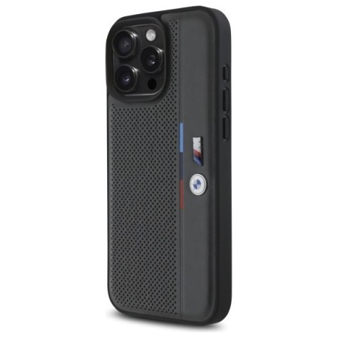 BMW BMHCP16X23PUPVA iPhone 16 Pro Max 6.9" antracyt/anthracite hardcase M Perforated Tricolor Detail Line