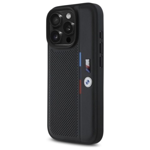 BMW BMHCP16X23PUPVK iPhone 16 Pro Max 6.9" czarny/black hardcase M Perforated Tricolor Detail Line