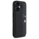 BMW BMHCP16S23PUPVK iPhone 16 6.1" czarny/black hardcase M Perforated Tricolor Detail Line