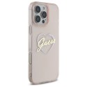 Guess GUHCP16XHCHGSPP iPhone 16 Pro Max 6.9" różowy/pink hardcase IML Heart