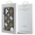 Guess GUHMP16SP4RPSW iPhone 16 6.1" brązowy/brown hardcase 4G Printed Stripes MagSafe