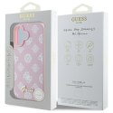 Guess GUHMP16SPGPYSP iPhone 16 6.1" różowy/pink hardcase Peony Script MagSafe