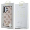 Guess GUHMP16SPGPYSW iPhone 16 6.1" brązowy/brown hardcase Peony Script MagSafe