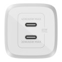 Ładowarka Belkin BoostCharge Pro Dual USB-C PD 3.0 PPS GaN Wall Charger 65W White