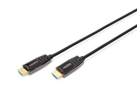 Kabel DIGITUS połączeniowy hybrydowy AOC HDMI 2.1 Ultra High Speed 8K60Hz UHD HDMI A/HDMI A M/M czarny 15m