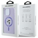 Karl Lagerfeld KLHMP16LSCMKCRHU iPhone 16 Pro 6.3" fioletowy/purple hardcase Silicone KC Heads Ring MagSafe