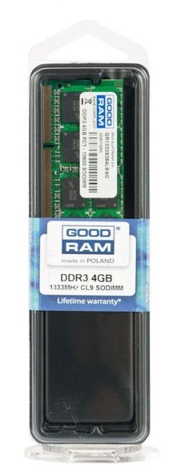 Pamięć SODIMM DDR3 GOODRAM 4GB/1333MHz PC3-10600 512×8