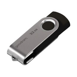 Goodram USB flash disk, USB 2.0, 32GB, UTS2, czarny, UTS2-0320K0R11, USB A, z obrotową osłoną