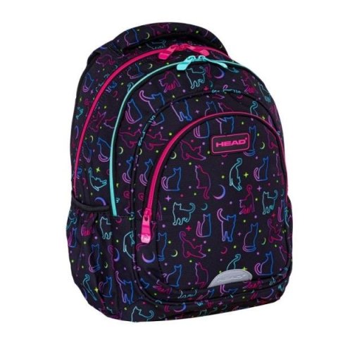 Plecak dwukomorowy Head Midnight Cats AB330