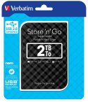 Verbatim Przenośny dysk twardy Store 'n' Go USB 3.0 Portable Hard Drive 2 TB — czarny