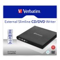 Verbatim Slimline CD/DVD dysk optyczny DVD-RW Czarny