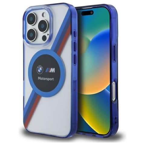 BMW BMHMP16X23HTPUT iPhone 16 Pro Max 6.9" przezroczysty/transparent hardcase Motosport IML Circle MagSafe