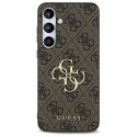 Guess GUHCS24FE4GMGBR S24 FE S721 brązowy/brown hardcase 4G Big Metal Logo