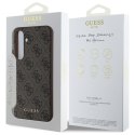 Guess GUHCS24FEG4GFBR S24 FE S721 brązowy/brown hardcase 4G Metal Gold Logo