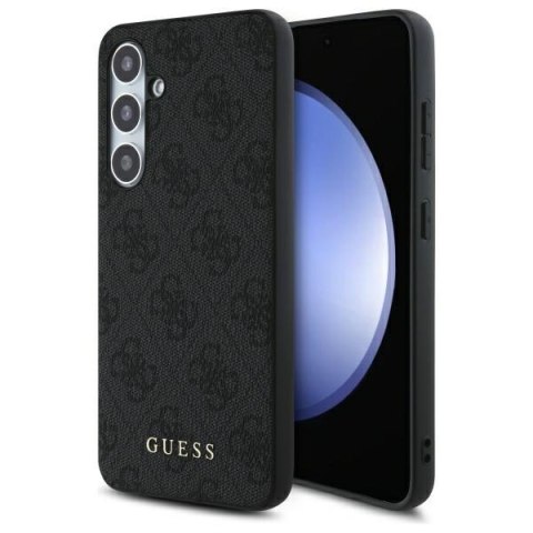 Guess GUHCS24FEG4GFGR S24 FE S721 szary/grey hardcase 4G Metal Gold Logo