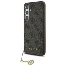 Guess GUHCS24FEGF4GBR S24 FE S721 brazowy/brown hardcase 4G Charms Collection