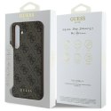 Guess GUHCS24FEGF4GBR S24 FE S721 brazowy/brown hardcase 4G Charms Collection