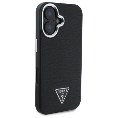 Guess GUHMP16MPGTSPSK iPhone 16 Plus 6.7" czarny/black hardcase Grained Triangle MagSafe