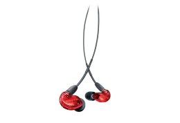 Shure SE215SPE-RD-EFS - Słuchawki douszne z pojedynczym przetwornikiem i kablem 3.5mm (czerwone)