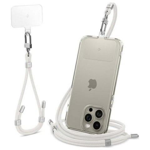 Spigen Universal Strap Set Crossbody & Wrist smycz na telefon biały/pearl white AFA08365