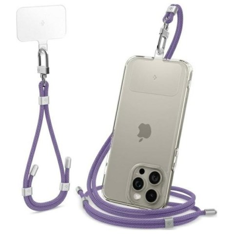 Spigen Universal Strap Set Crossbody & Wrist smycz na telefon fioletowy/deep purple AFA08363